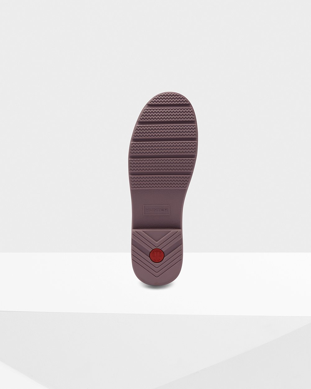 Hunter Korte Gummistøvler Dame Lyserød/Lilla | Refined Texture Block Slim Fit | EQPHA-5742